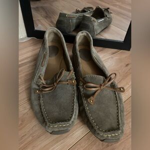 Clarks Taupe Suede Footwear